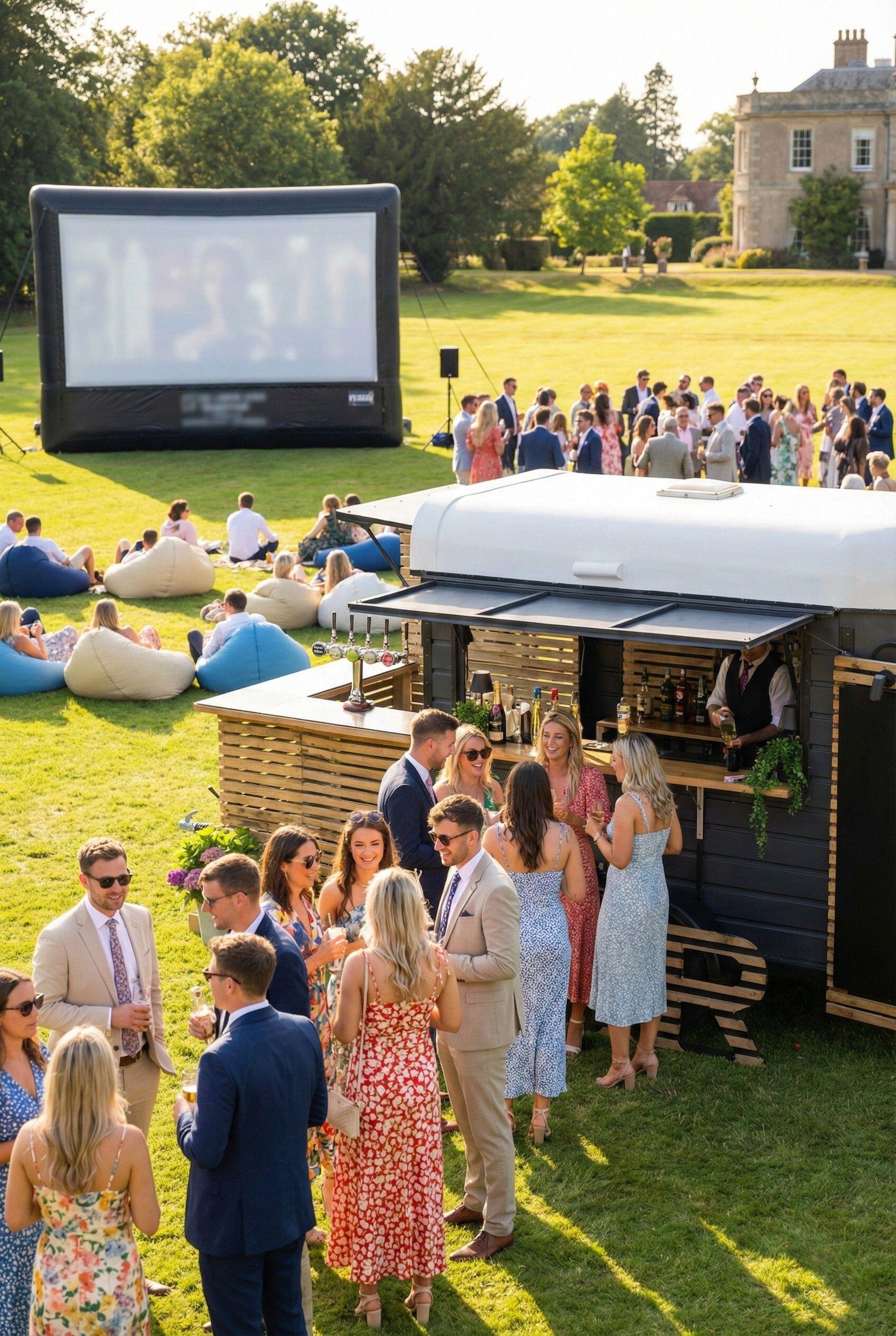 RL Events team at a successful outdoor event setup